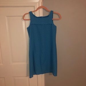 Maggie Breen Too blue eyelet lace dress